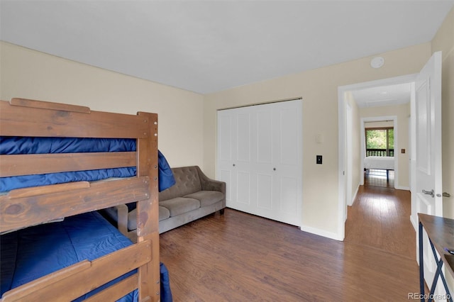 620 Macgregor Ave Unit 11, Estes Park, CO 80517 - bedroom featuring wood finished floors and a closet