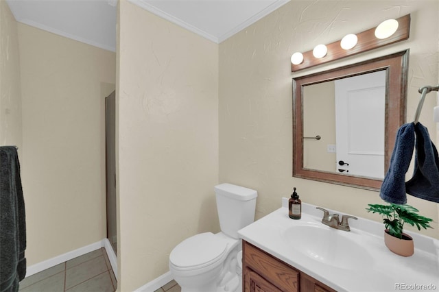 620 Macgregor Ave Unit 11, Estes Park, CO 80517 - full bath with vanity, ornamental molding, tile patterned flooring, and a shower stall