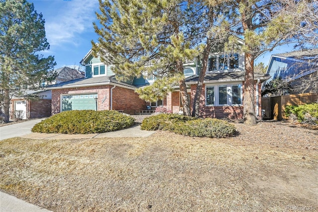 view of front of house featuring a garage