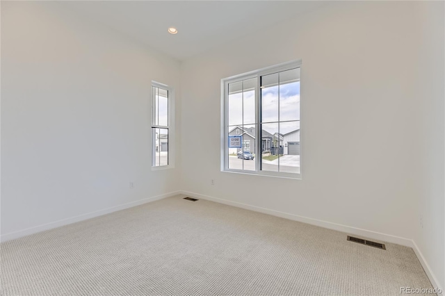 view of carpeted empty room