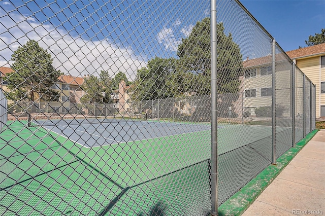 view of tennis court