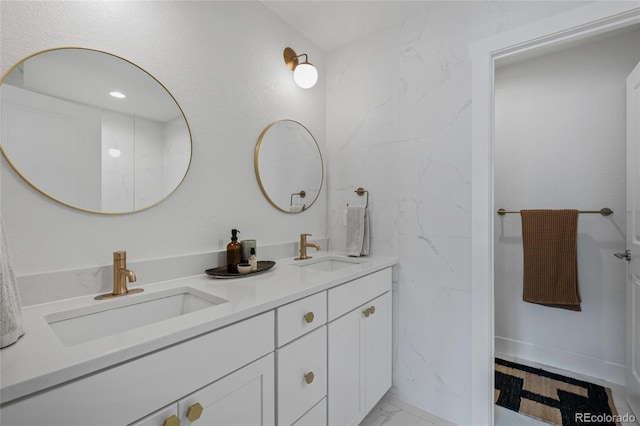 bathroom featuring vanity