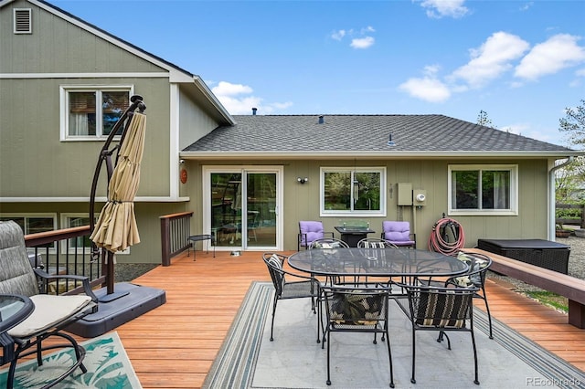 10743 W Turtle Mtn, Littleton, CO 80127 - deck with outdoor dining area