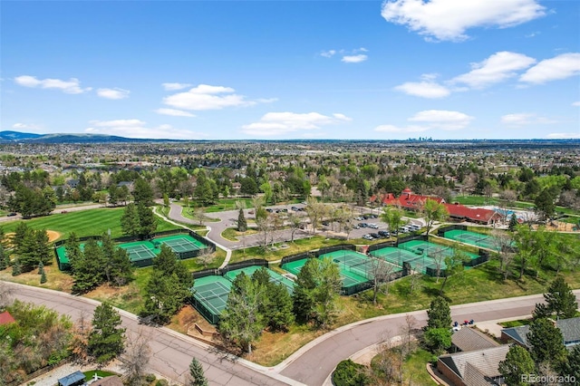 10743 W Turtle Mtn, Littleton, CO 80127 - aerial view of a pool