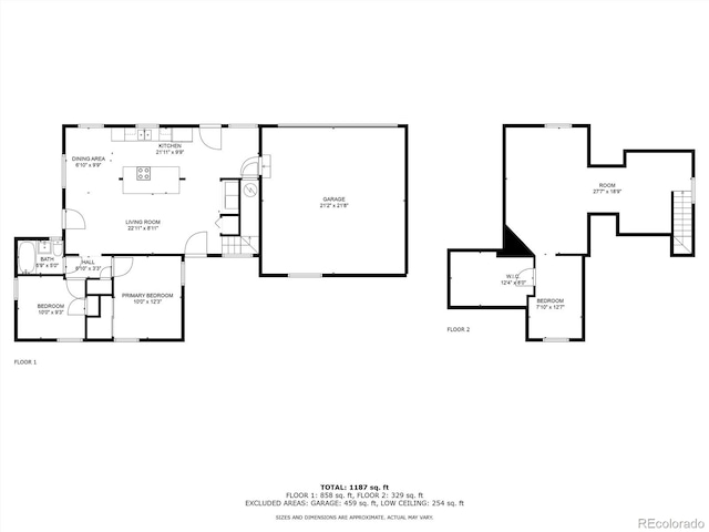 10743 W Turtle Mtn, Littleton, CO 80127 - property floor plan