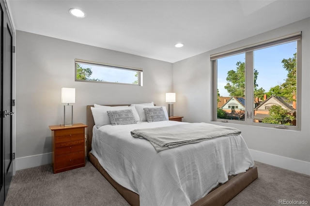 2523 N Humboldt St, Denver, CO 80205 - carpeted bedroom with baseboards and recessed lighting