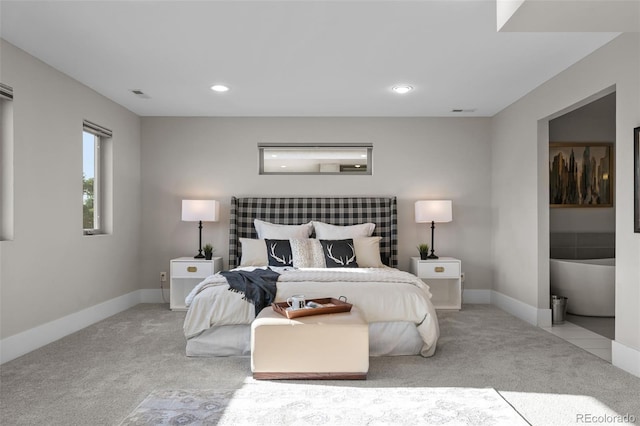 2523 N Humboldt St, Denver, CO 80205 - carpeted bedroom featuring recessed lighting and baseboards