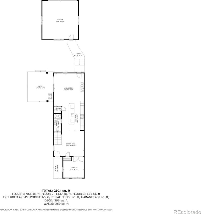 2523 N Humboldt St, Denver, CO 80205 - view of home floor plan