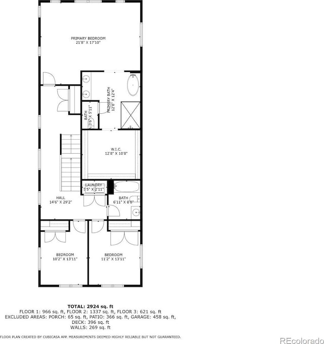 2523 N Humboldt St, Denver, CO 80205 - view of home floor plan