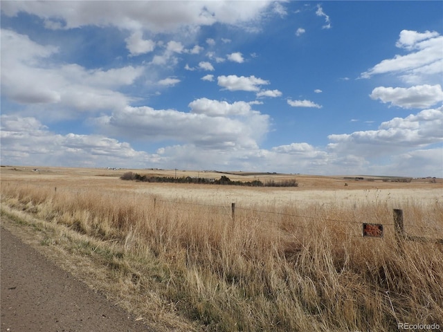 view of landscape featuring a rural view