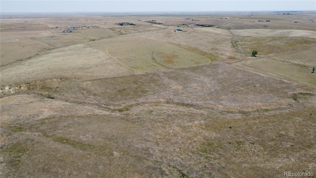 drone / aerial view featuring a rural view