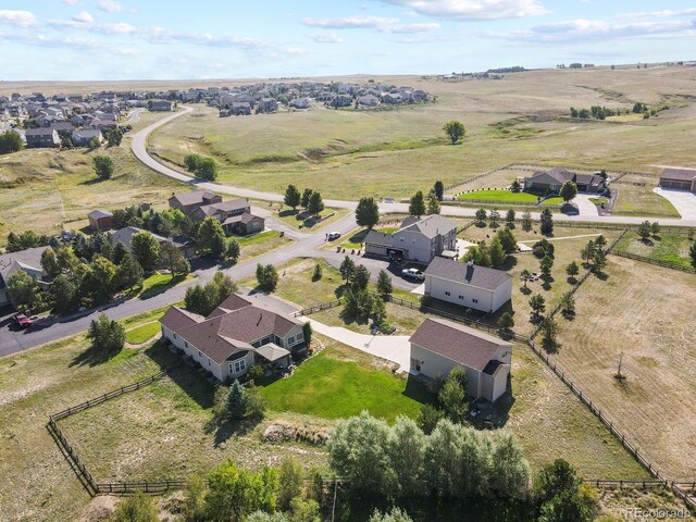 aerial view featuring a residential view