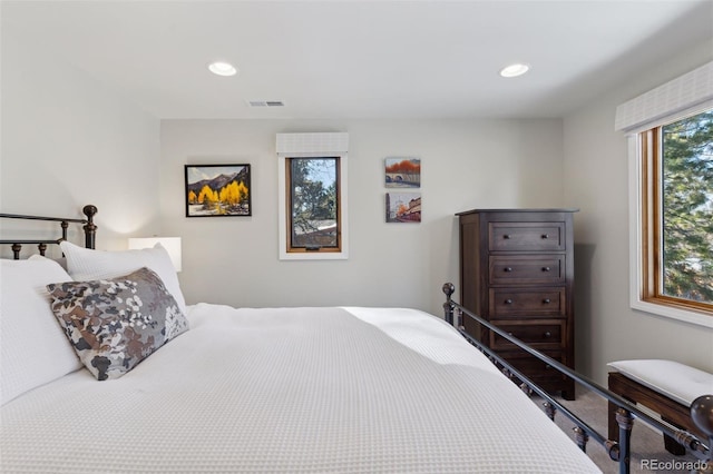 bedroom with carpet floors