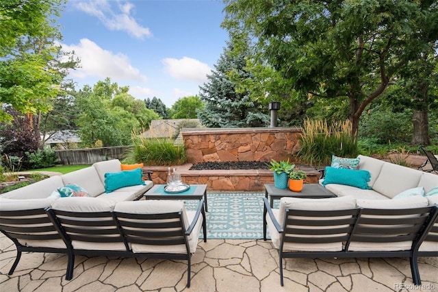 view of patio / terrace with outdoor lounge area