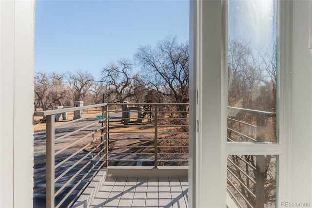 view of doorway to outside