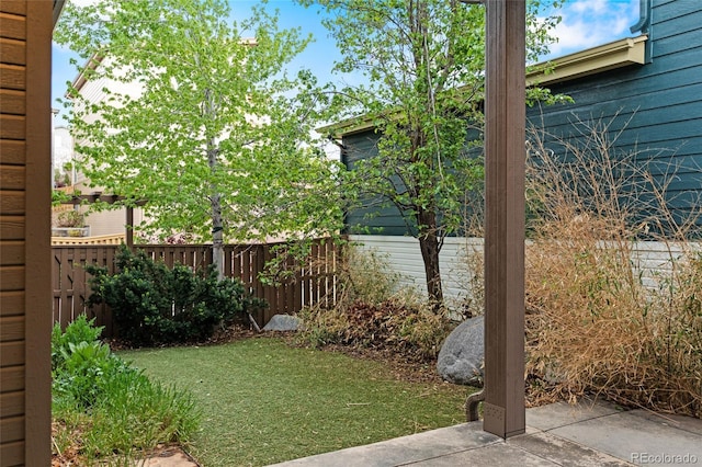 3384 Cranston Cir, Highlands Ranch, CO 80126 - view of yard featuring fence and a patio area