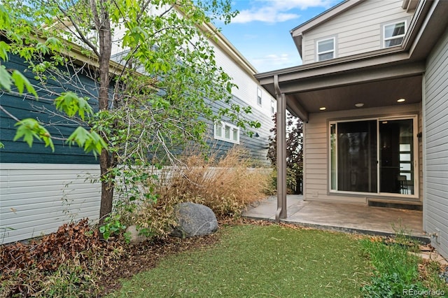 3384 Cranston Cir, Highlands Ranch, CO 80126 - doorway to property with a patio area