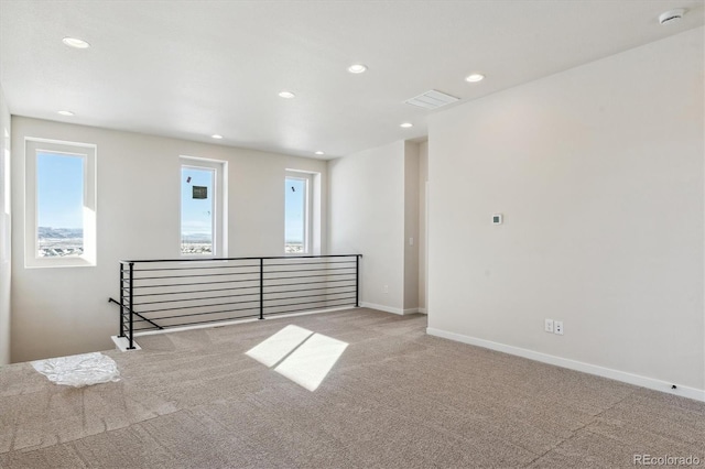 view of carpeted empty room