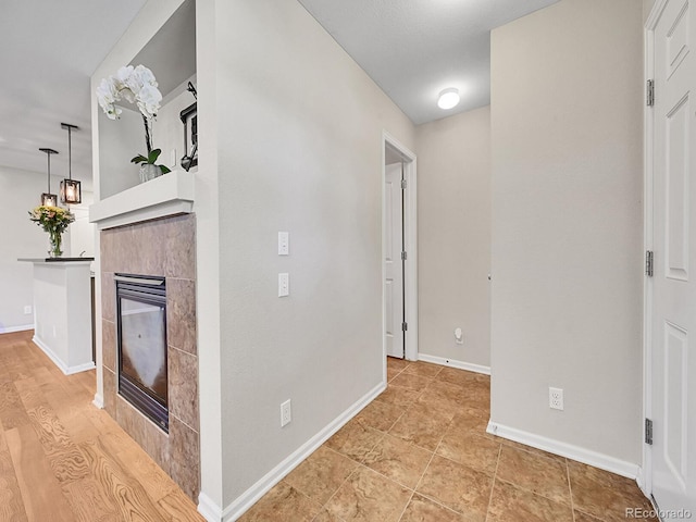 interior space featuring hardwood / wood-style floors