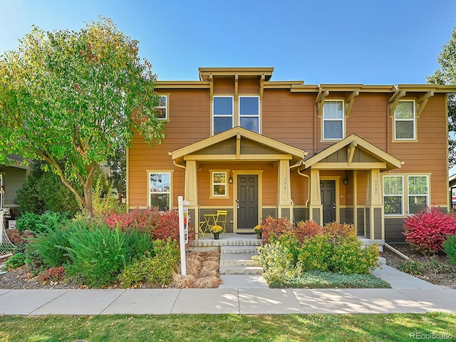 view of front of house with a porch