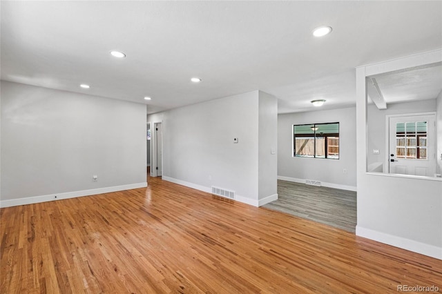 8580 Wiley Cir, Westminster, CO 80031 - empty room with light wood-style floors and recessed lighting