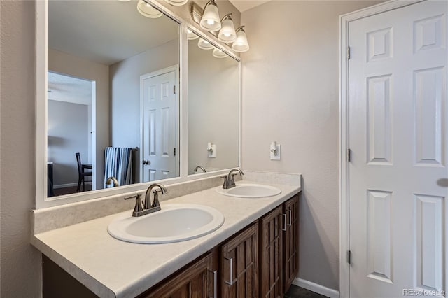 bathroom featuring vanity