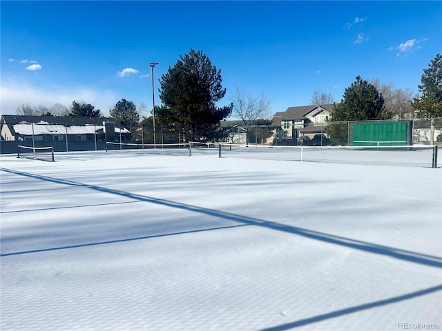 view of sport court