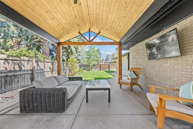 3049 S Vine St, Denver, CO 80210 - view of patio featuring outdoor lounge area