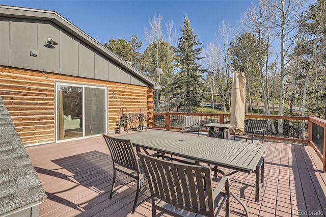 10439 Christopher Dr, Conifer, CO 80433 - deck with outdoor dining space