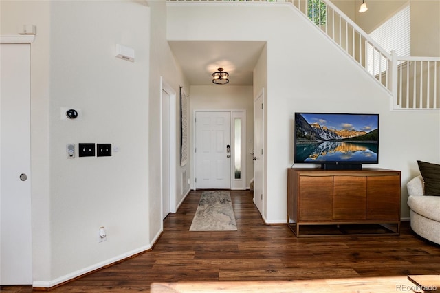 4963 Collingswood Dr, Highlands Ranch, CO 80130 - entryway featuring wood finished floors and baseboards
