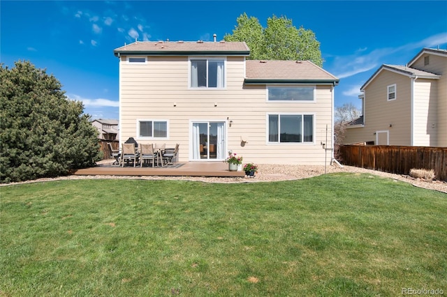 4963 Collingswood Dr, Highlands Ranch, CO 80130 - rear view of house with a deck