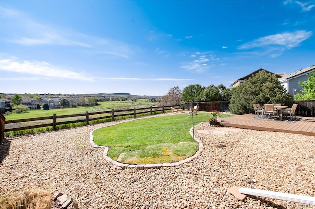 4963 Collingswood Dr, Highlands Ranch, CO 80130 - view of yard with a deck