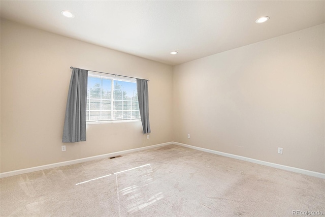 view of carpeted empty room