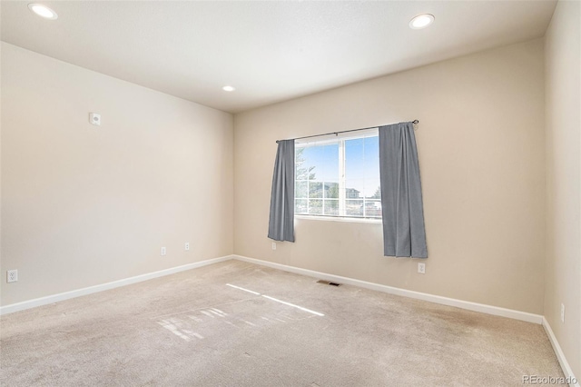 view of carpeted empty room