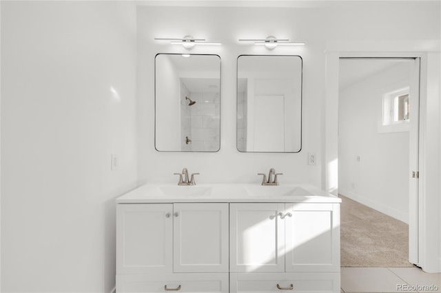 bathroom with vanity