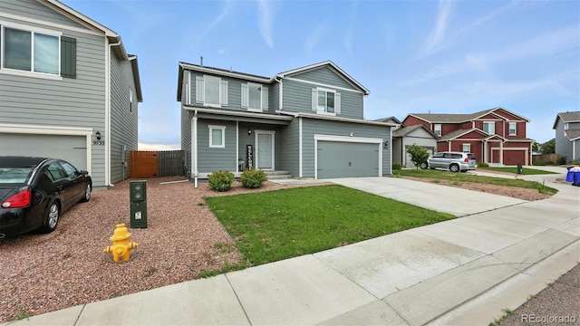 9723 Borderpine Way, Colorado Springs, CO 80925 - traditional home featuring an attached garage, driveway, and a residential view