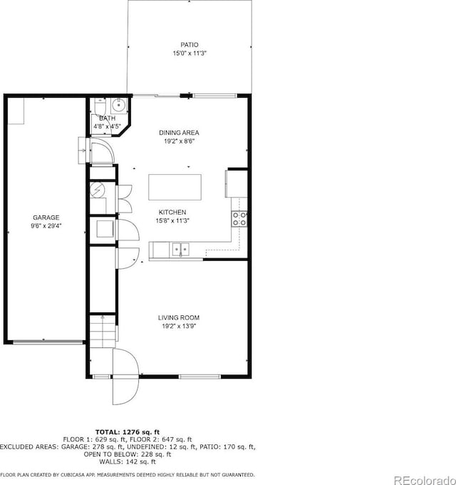 7977 Emerson Ave, Frederick, CO 80530 - view of home floor plan