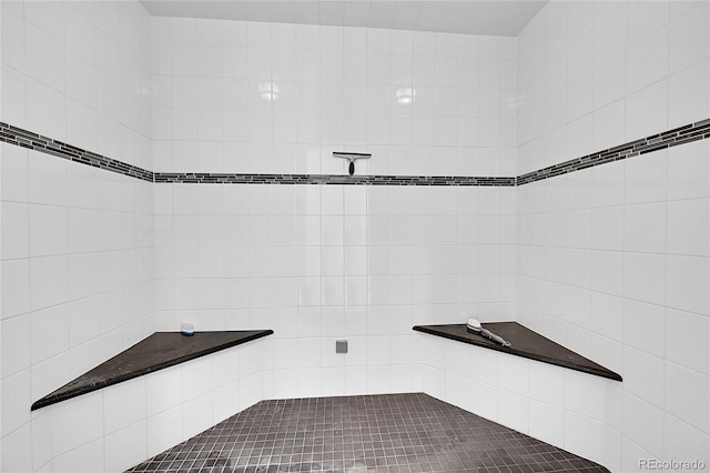 bathroom with walk in shower