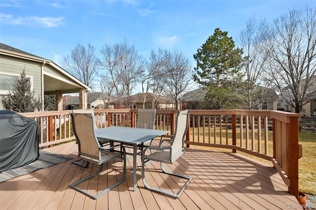 view of wooden terrace