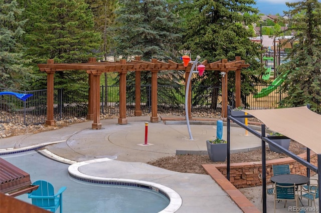 24682 E Ontario Dr, Aurora, CO 80016 - view of playground featuring a pool