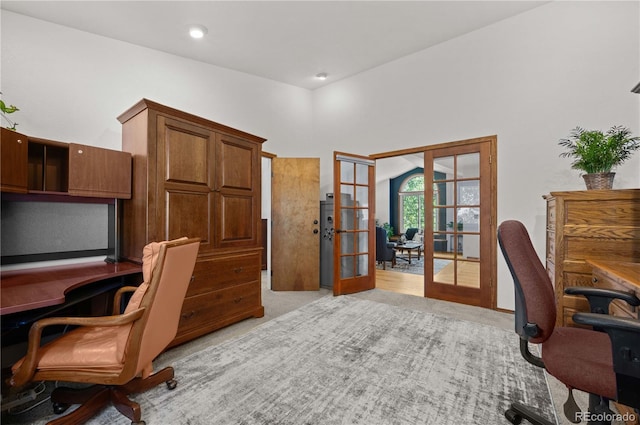 17815 Saddlewood, Monument, CO 80132 - office space with french doors and light carpet