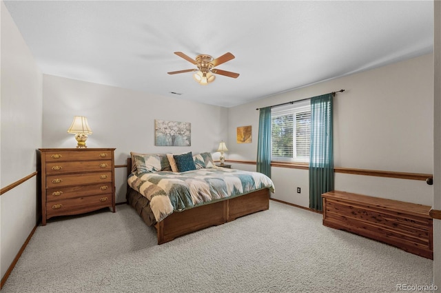 17815 Saddlewood, Monument, CO 80132 - carpeted bedroom featuring a ceiling fan and baseboards