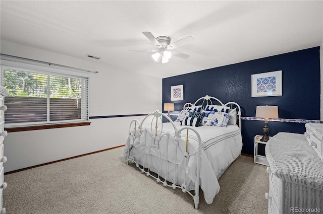 17815 Saddlewood, Monument, CO 80132 - carpeted bedroom featuring a ceiling fan and baseboards