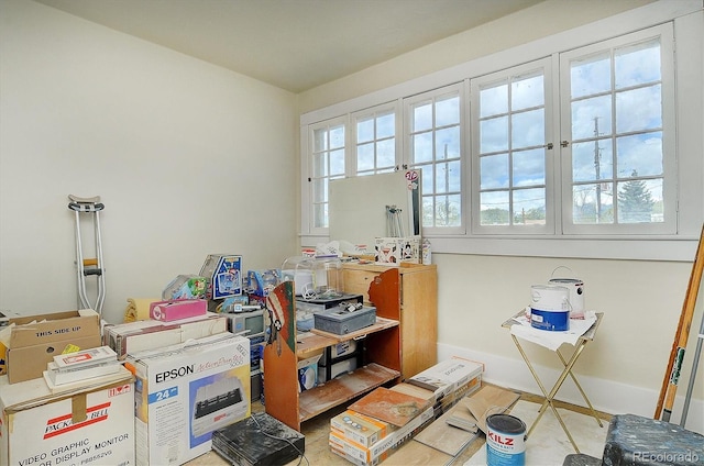 miscellaneous room featuring tile patterned floors