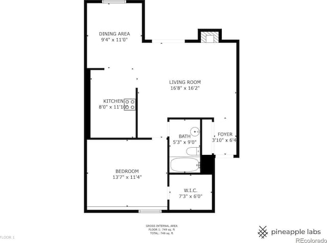 7346 S Xenia Cir Unit A, Centennial, CO 80112 - home floor plan