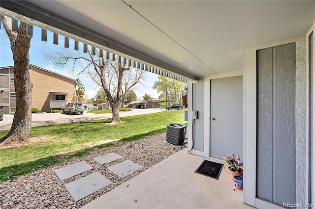 7346 S Xenia Cir Unit A, Centennial, CO 80112 - view of patio featuring central AC unit