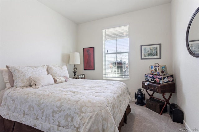 bedroom featuring carpet flooring