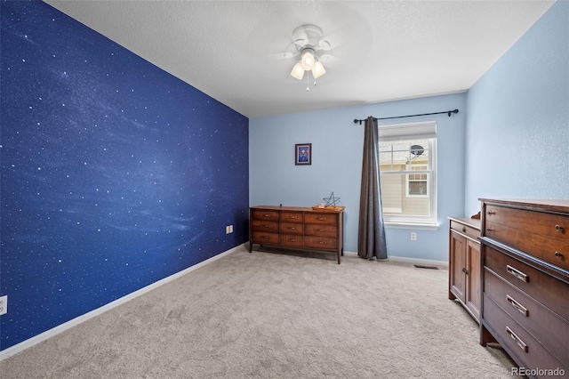 9869 Julian Way # B, Westminster, CO 80031 - bedroom with light carpet and ceiling fan