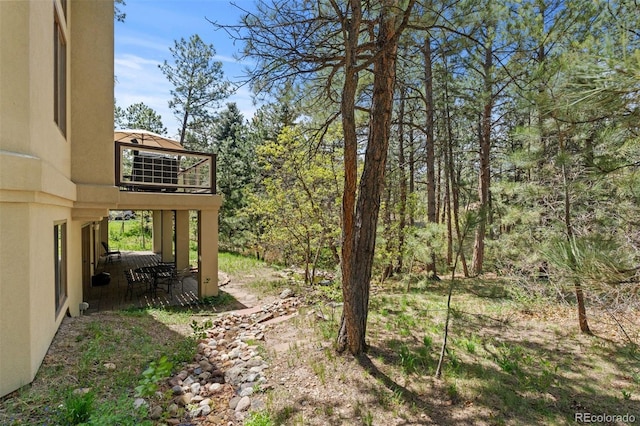 474 Silbrico Way, Castle Rock, CO 80108 - view of yard featuring a balcony and a patio area