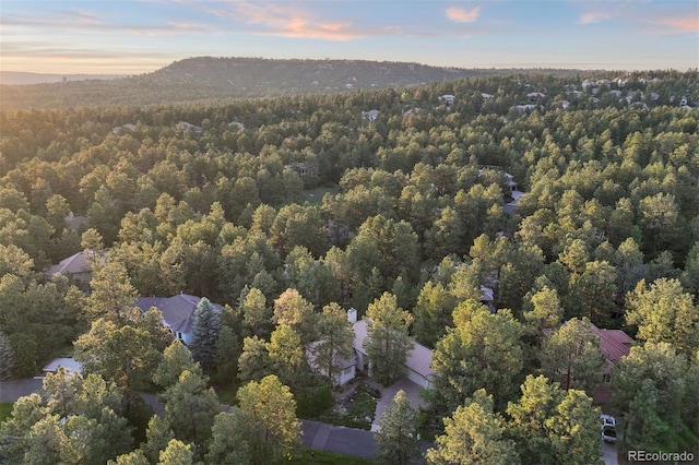 474 Silbrico Way, Castle Rock, CO 80108 - aerial view at dusk of a view of trees